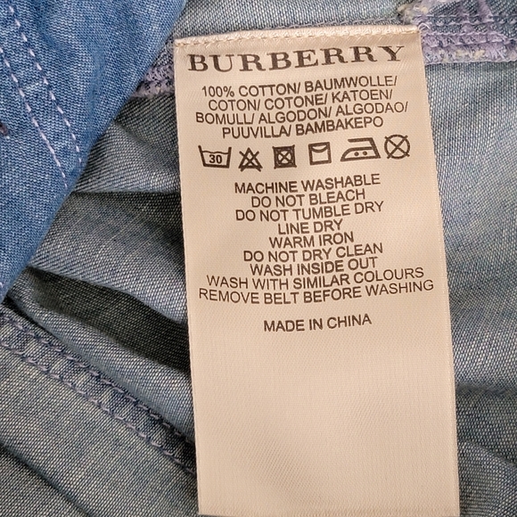 Burberry Brit Denim Shirt Dress - Picture 7 of 7